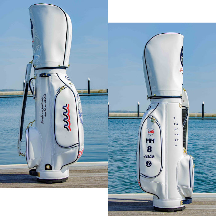 【限定商品】MUTA MARINE GOLF ムータマリンゴルフ ゴルフシティアルドコラボ キャディバッグ 限定30本 MGAD-749068-WH【ホワイト】2023
