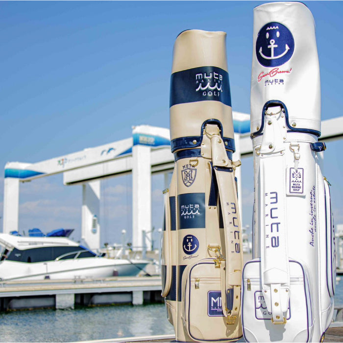 【限定商品】MUTA MARINE GOLF ムータマリンゴルフ ゴルフシティアルドコラボ キャディバッグ 限定30本 MGAD-749068-WH【ホワイト】2023