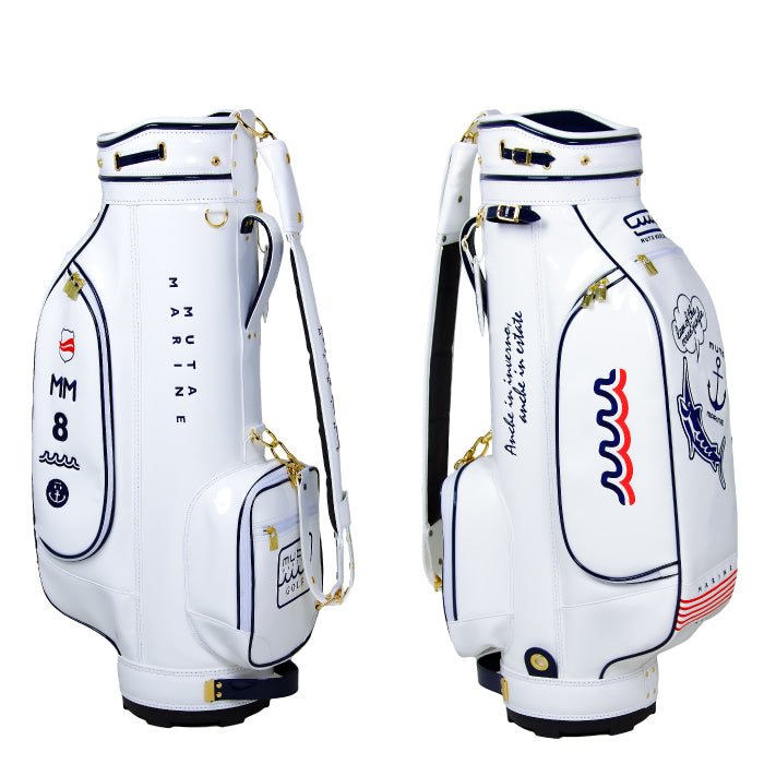 【限定商品】MUTA MARINE GOLF ムータマリンゴルフ ゴルフシティアルドコラボ キャディバッグ 限定30本 MGAD-749068-WH【ホワイト】2023