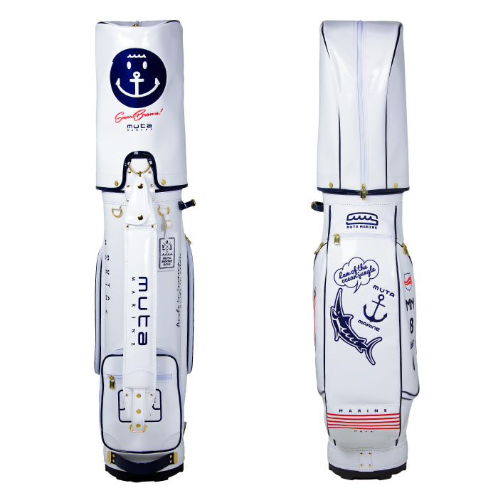 【限定商品】MUTA MARINE GOLF ムータマリンゴルフ ゴルフシティアルドコラボ キャディバッグ 限定30本 MGAD-749068-WH【ホワイト】2023