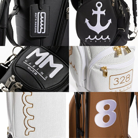 【送料無料】muta MARINE GOLF ムータマリンゴルフ メンズ レディース CONTINUA パンチングエシカルレザー スタンドキャディバッグ MGAD-749097