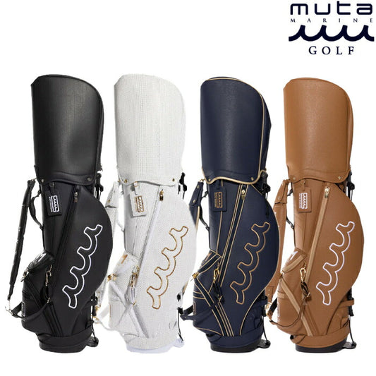 【送料無料】muta MARINE GOLF ムータマリンゴルフ メンズ レディース CONTINUA パンチングエシカルレザー スタンドキャディバッグ MGAD-749097