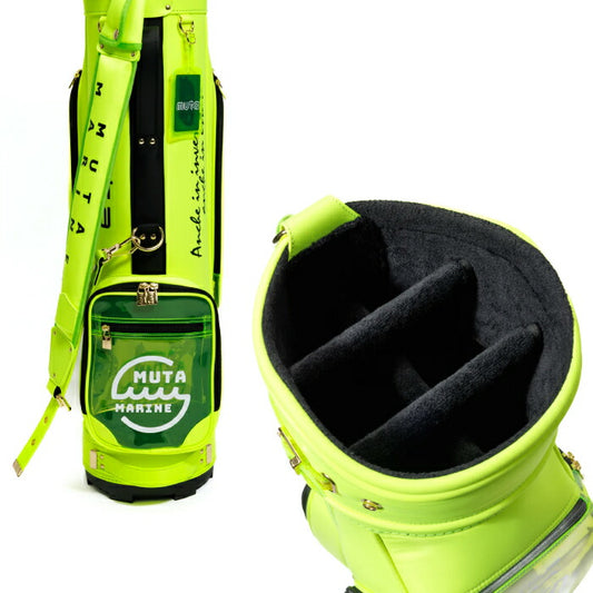 muta MARINE GOLF ムータマリンゴルフ メンズ レディース 自立式キャディバッグ&ヘッドカバーセット クリア 軽量 タフ 口枠6分割 mgad-749122
