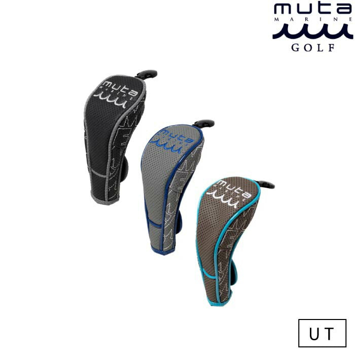muta MARINE GOLF ムータマリンゴルフ メンズ レディース CONTINUA パンチングエシカルレザー ユーティリティ用 ヘッドカバー MGAD-750130