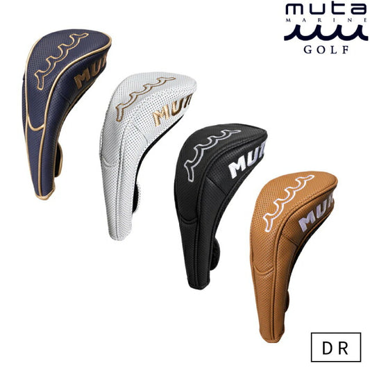 muta MARINE GOLF ムータマリンゴルフ メンズ レディース CONTINUA パンチングエシカルレザー ドライバー用 ヘッドカバー MGAD-750135