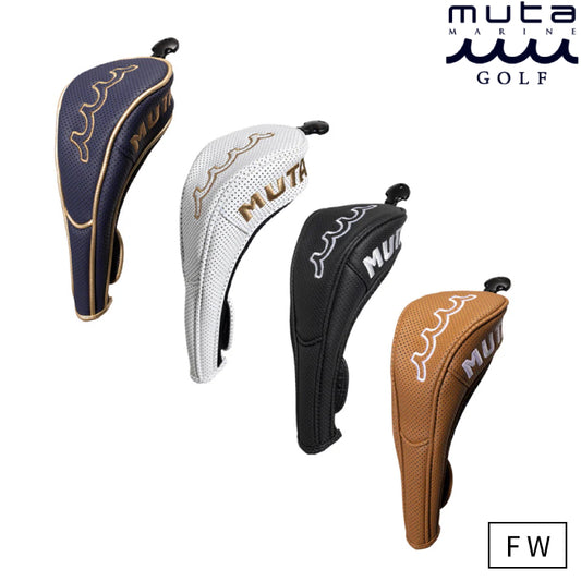 muta MARINE GOLF ムータマリンゴルフ メンズ レディース CONTINUA パンチングエシカルレザー フェアウェイウッド用 ヘッドカバー MGAD-750136