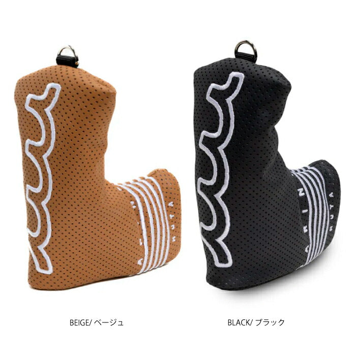 muta MARINE GOLF ムータマリンゴルフ ゴルフウェア メンズ レディース CONTINUA パンチングエシカルレザー ピン型 パターカバー クッション性 耐久性 MGAD-750166
