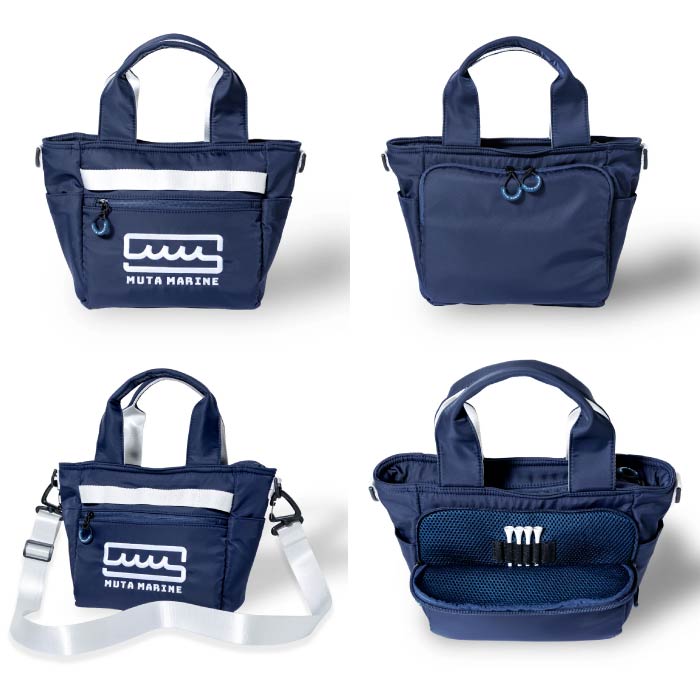 muta MARINE GOLF ムータマリンゴルフ カートバッグ メンズ レディース ウェビング カートバッグ ティー付き MGAV-221071