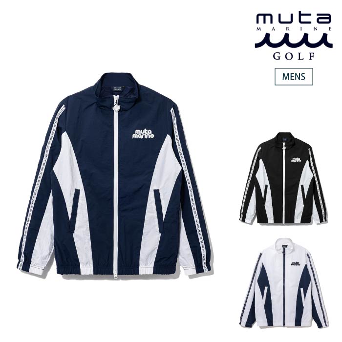 muta MARINE GOLF ムータマリンゴルフ メンズ ロゴライン トラックジャケット セットアップ対応 MGBG-443650