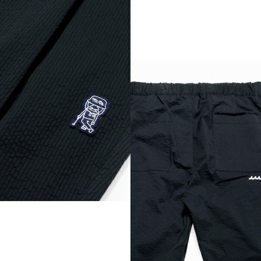 muta MARINE GOLF ムータマリンゴルフ ゴルフウェア メンズ COOLMAXサッカー イージータックスラックス ロングパンツ 吸汗速乾 ストレッチ セットアップ対応 mgjc-444341