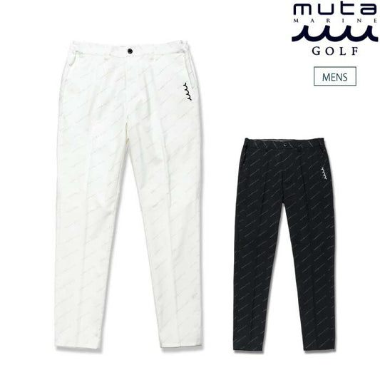 muta MARINE GOLF ムータマリンゴルフ ゴルフウェア メンズ スラントロゴ スラックス ロングパンツ ストレッチ mgjc-444343