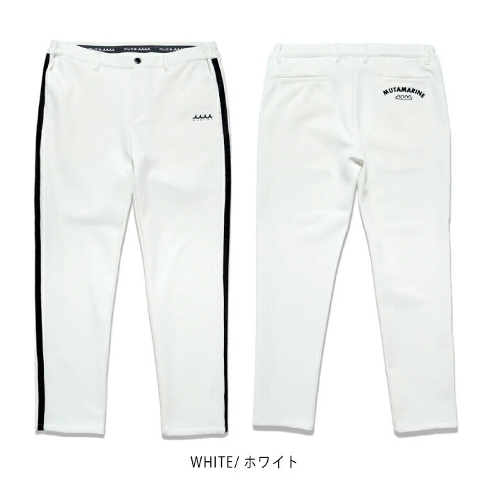 muta MARINE GOLF ムータマリンゴルフ ゴルフウェア メンズ サイドライン ダンボールニットスラックス シャーリング仕様 MGJC-444345