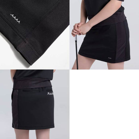 muta MARINE GOLF ムータマリンゴルフ ゴルフウェア レディース ダンボールニット スカート 4WAYストレッチ 吸水速乾 UVカット 抗ピリング mgjc-445057