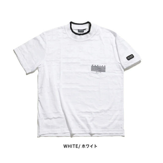 muta MARINE GOLF ムータマリンゴルフ ゴルフウェア メンズ リンクスジャガード モックネックシャツ セットアップ対応 mgjc-446399