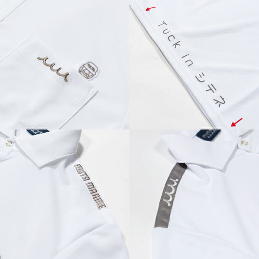muta MARINE GOLF ムータマリンゴルフ ゴルフウェア メンズ Tuck in シテネ ポロシャツ 半袖シャツ レギュラーフィット 吸水速乾 遮熱効果 UVカット mgjc-446781