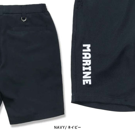 muta MARINE GOLF ムータマリンゴルフ ゴルフウェア メンズ パウダーツイルストレッチ ショートパンツ テーパードシルエット Dカン配置 mgmk-444367