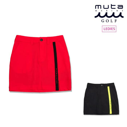 muta MARINE GOLF ムータマリンゴルフ レディース ゴルフウェア バイカラー スリットスカート 2WAYストレッチ / 接触冷感 / UVカット MGMK-445049