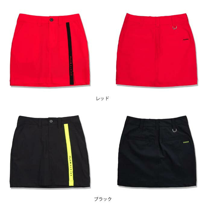 muta MARINE GOLF ムータマリンゴルフ レディース ゴルフウェア バイカラー スリットスカート 2WAYストレッチ / 接触冷感 / UVカット MGMK-445049