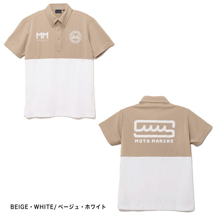 muta MARINE GOLF ムータマリンゴルフ ゴルフウェア メンズ レディース UNISEX バイカラー ポロシャツ 速乾 MGMP-446786