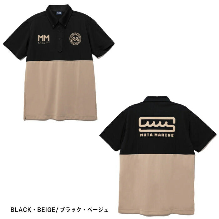 muta MARINE GOLF ムータマリンゴルフ ゴルフウェア メンズ レディース UNISEX バイカラー ポロシャツ 速乾 MGMP-446786
