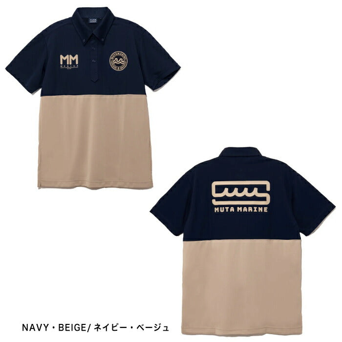 muta MARINE GOLF ムータマリンゴルフ ゴルフウェア メンズ レディース UNISEX バイカラー ポロシャツ 速乾 MGMP-446786