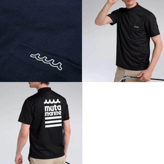 muta MARINE GOLF ムータマリンゴルフ ゴルフウェア メンズ モックネックシャツ ストレッチ MGSG-240706