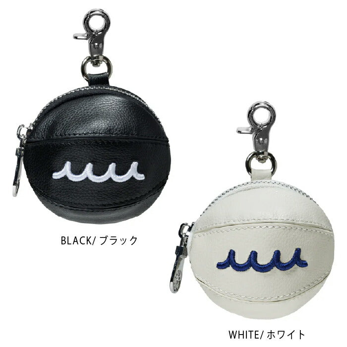 muta MARINE GOLF ムータマリンゴルフ メンズ レディース レザーボールケース 柔らかな質感の牛革使用 ボール2個収納 高級感 チャーム感覚 mgsg-250551