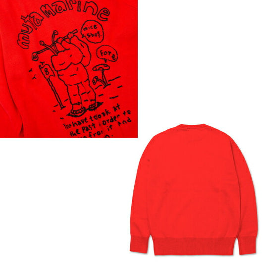 muta MARINE GOLF ムータマリンゴルフ メンズ ACANTHUS x muta MARINE TOMASON Sweater コラボ 柔かさ 吸湿性 MMAC-MA2127
