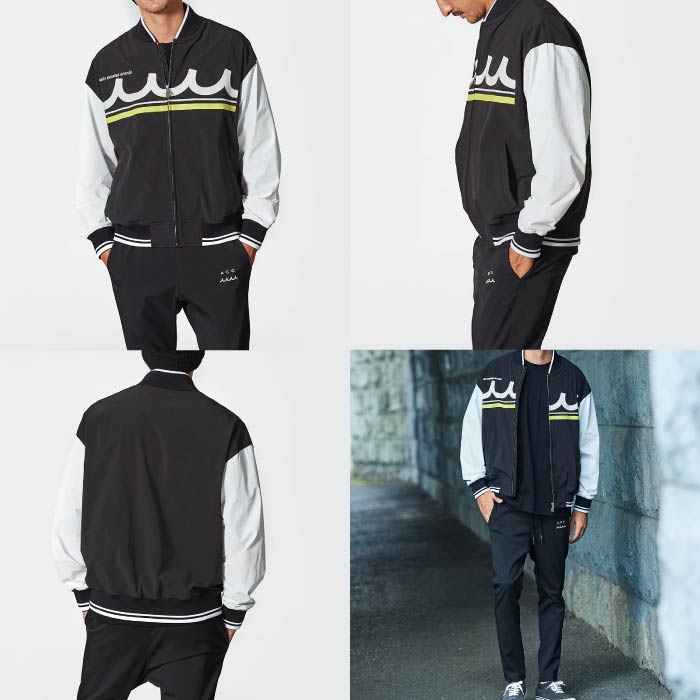 muta MARINE GOLF ムータマリンゴルフ ゴルフウェア メンズ ACANTHUS × muta MARINE CORDURA® MA-1 Jacket ストレッチ 撥水 ウォッシャブル コラボ mmac-ma2501