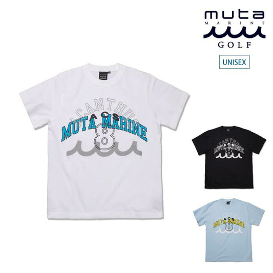 muta MARINE GOLF ムータマリンゴルフ メンズ レディース 半袖シャツ ACANTHUS × muta MARINE muta Multi Logo Tee MMAC-MA2511