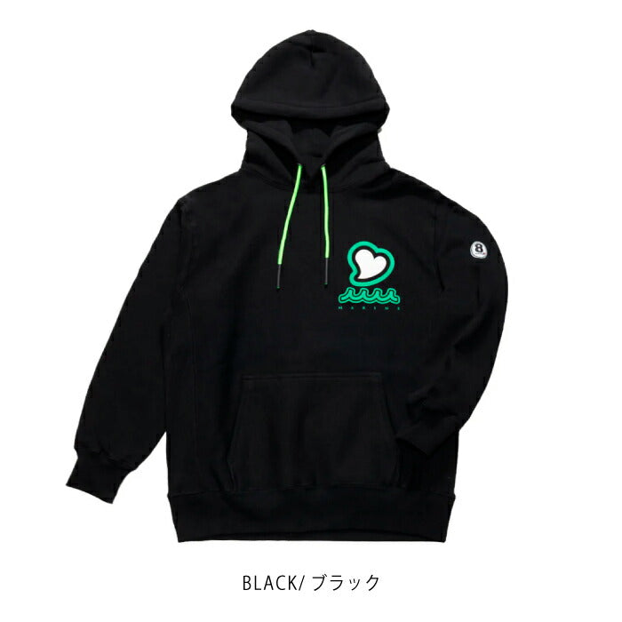 muta MARINE GOLF ムータマリンゴルフ ゴルフウェア ACANTHUS × muta MARINE Sweet Logo Hooded Sweatshirts プルオーバーパーカー ヘビーウェイトスウェット MMAC-MA2545