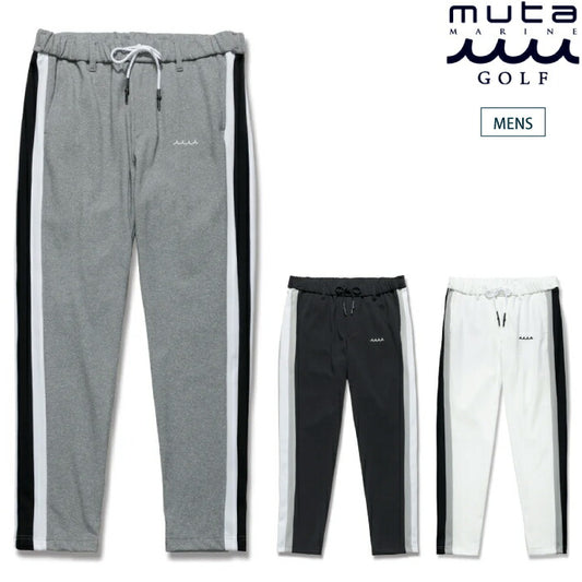 muta MARINE GOLF ムータマリンゴルフ ゴルフウェア メンズ ACANTHUS × muta MARINE Track Pants ロングパンツ ストレッチ性 吸水速乾 防シワ ウォッシャブル性 mmac-ma2608