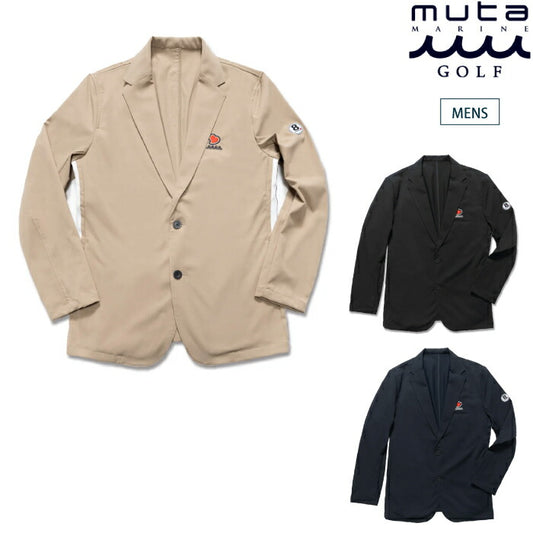 muta MARINE GOLF ムータマリンゴルフ ゴルフウェア メンズ ACANTHUS × muta MARINE Sweet Tailored JKT テーラードジャケット イージーケア素材 日本製 セットアップ対応 セットアップ対応 mmac-ma2625