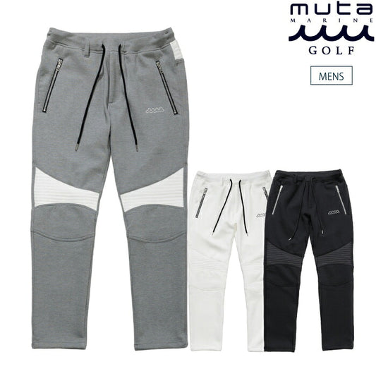 muta MARINE GOLF ムータマリンゴルフ ゴルフウェア メンズ ACANTHUS × muta MARINE Double-knit Biker Pants イージーバイカーパンツ ダンボール素材 保温性 断熱性 ストレッチmmac-ma2653