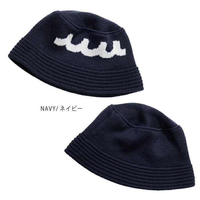 muta MARINE GOLF ムータマリンゴルフ ゴルフウェア メンズ レディース ACANTHUS × muta MARINE Wave Logo Knit Bucket Hat 帽子 ニットバケットハット mmac-ma2665