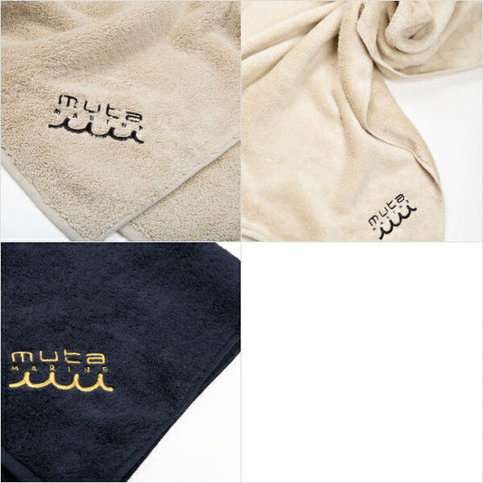 muta MARINE GOLF ムータマリンゴルフ メンズ レディース ユニセックス エンブロイダリー バスタオル オーガニックコットン mmat-652040