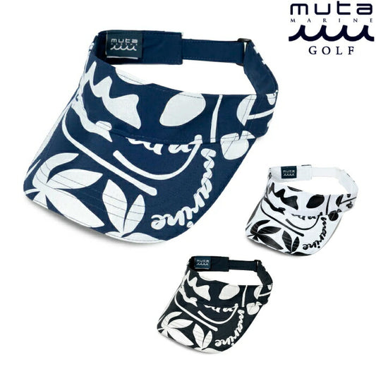 muta MARINE GOLF ムータマリンゴルフ ゴルフウェア メンズ レディース フローラル バイザー アジャスター調整可能 MMAV-624059