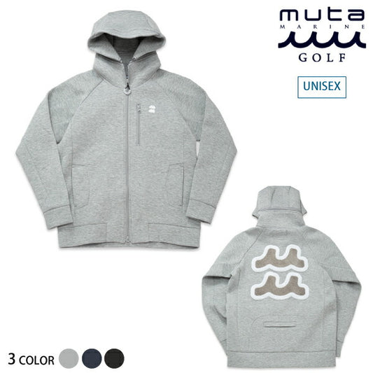 muta MARINE GOLF ムータマリンゴルフ メンズ レディース ハーフWAVE ボンディングパーカー 軽い着心地 保温性 MMBC-210206