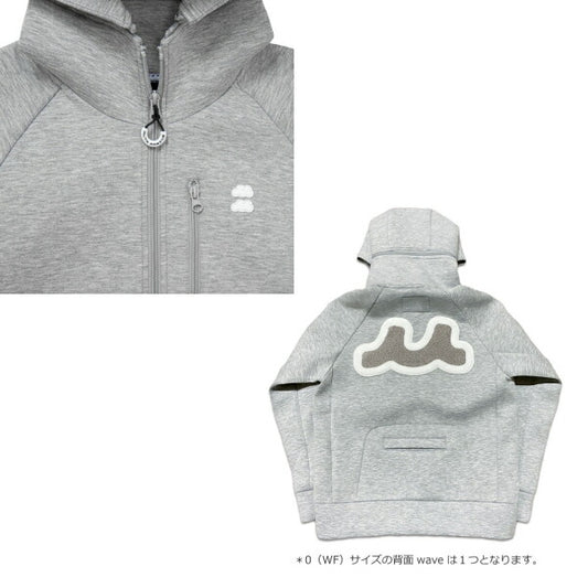 muta MARINE GOLF ムータマリンゴルフ メンズ レディース ハーフWAVE ボンディングパーカー 軽い着心地 保温性 MMBC-210206