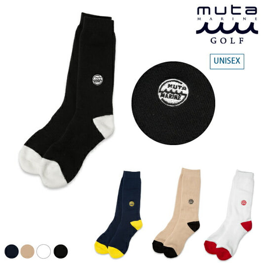 muta MARINE GOLF ムータマリンゴルフ メンズ レディース CIRCLE POINT クルーソックス MMBC-210232