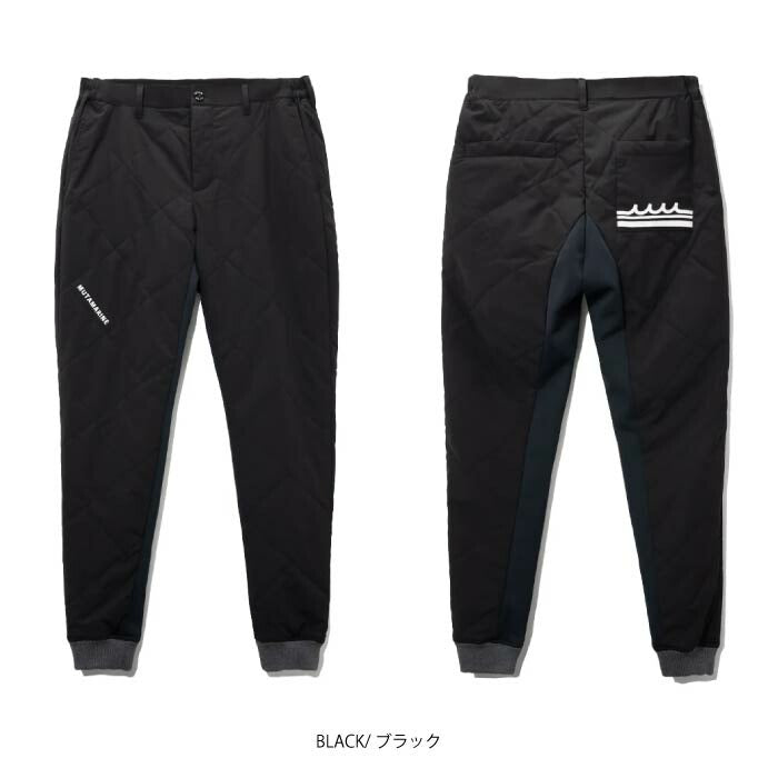 muta MARINE GOLF ムータマリンゴルフ ゴルフウェア メンズ キルティング リブパンツ ドライタッチ 部分ストレッチ ダンボールニット 中綿 保温 セットアップ対応 MMJC-444346
