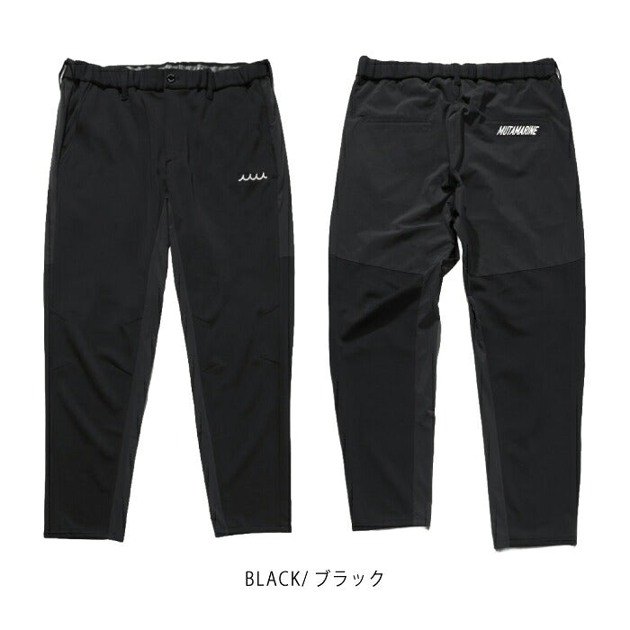 muta MARINE GOLF ムータマリンゴルフ ゴルフウェア メンズ バイファブリック トレーニングパンツ シワになりにくい ボタン留め ウエストゴム イージー仕様 セットアップ対応 mmjc-444446