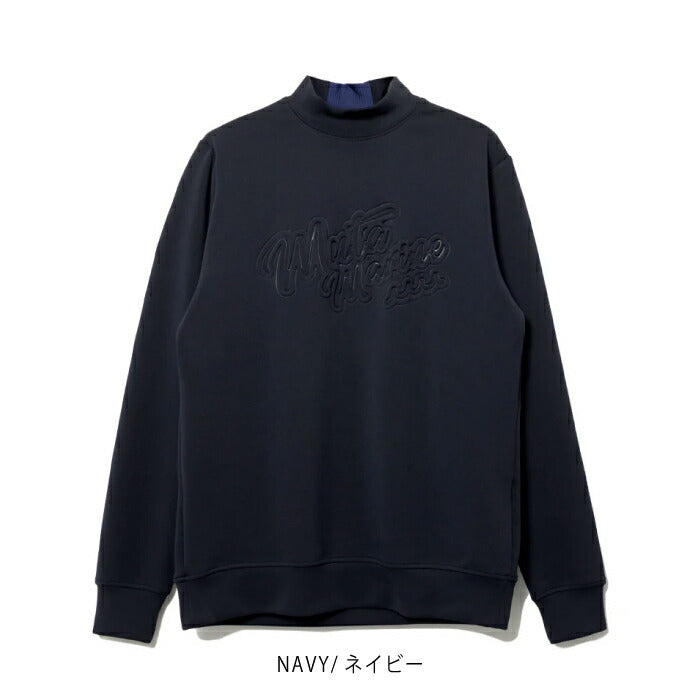 muta MARINE GOLF ムータマリンゴルフ ゴルフウェア メンズ アイテム名 エンボス スムースダンボール モックネックプルオーバー セットアップ対応 MMJC-446461