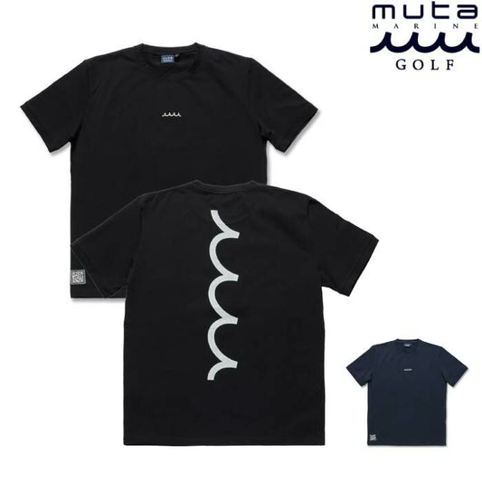muta MARINE GOLF ムータマリンゴルフ ゴルフウェア メンズ レディース QR WAVE ストレッチTシャツ スリムフィット 混紡素材 mmkw-434764