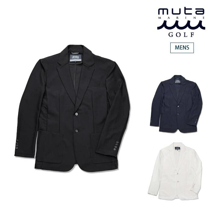 muta MARINE GOLF ムータマリンゴルフ ゴルフウェア メンズ サッカートリコット ジャケット ストレッチ UVカット セットアップ対応 mmmk-443407
