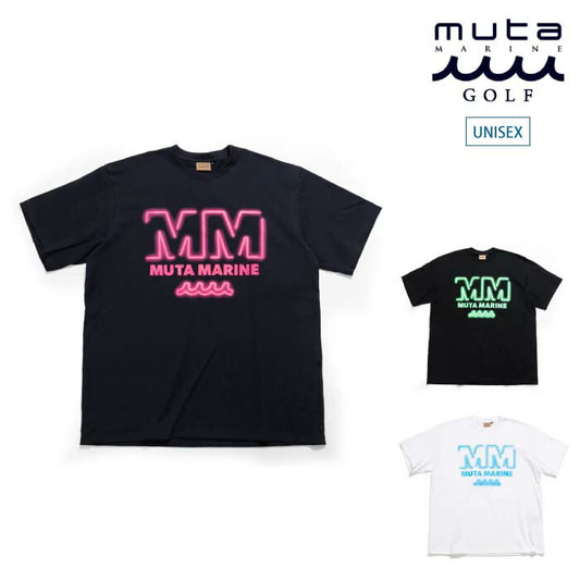 muta MARINE GOLF ムータマリンゴルフ ゴルフウェア メンズ レディース MM NEON Tシャツ 綿100% mmmp-434598