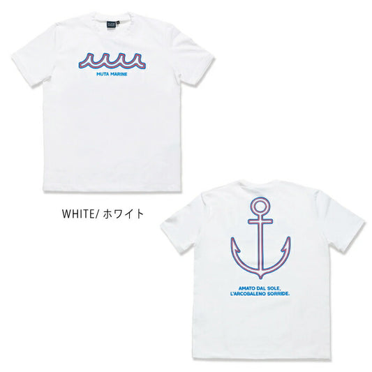muta MARINE GOLF ムータマリンゴルフ ゴルフウェア メンズ レディース NEON WAVE ストレッチTシャツ 伸縮性 スリムシルエット 綿ポリ混紡素材 mmmp-434780