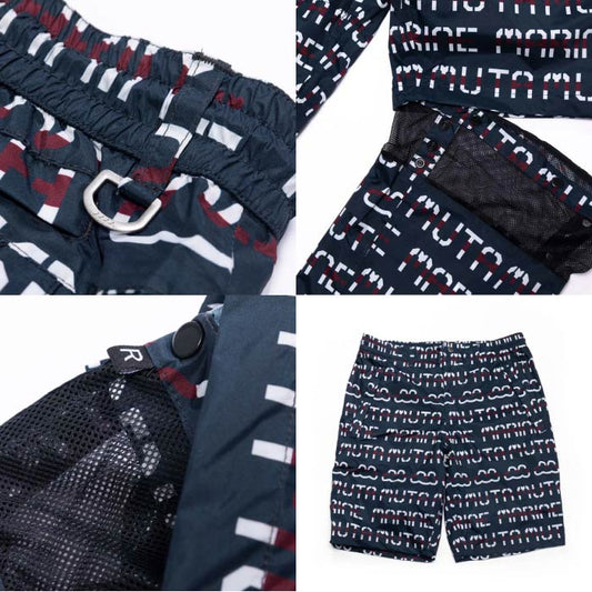 muta MARINE GOLF ムータマリンゴルフ ゴルフウェア メンズ レディース 2WAY レインパンツ (デジタルロゴ) 透湿 セットアップ対応 mmsg-240741