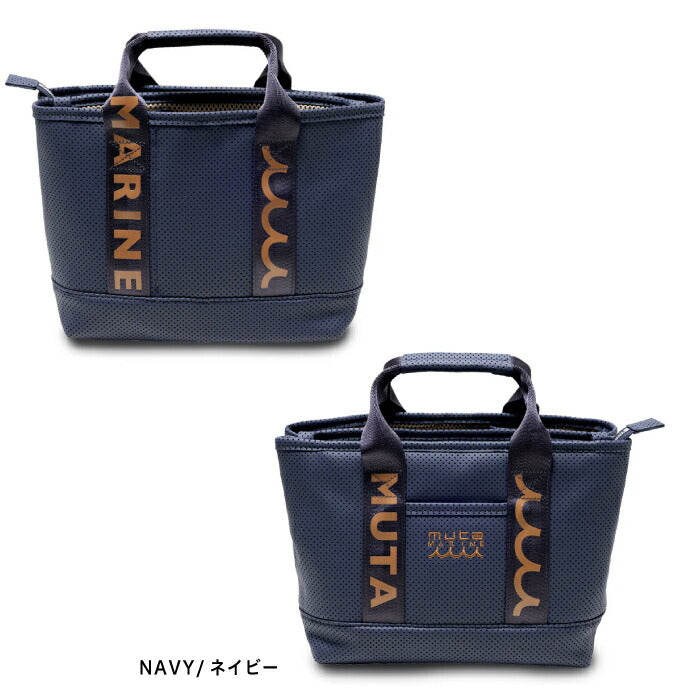 muta MARINE GOLF ムータマリンゴルフ カートバッグ メンズ レディース CONTINUA パンチングエシカルレザー パーテーショントートバッグ 高耐久性 mmsg-241110