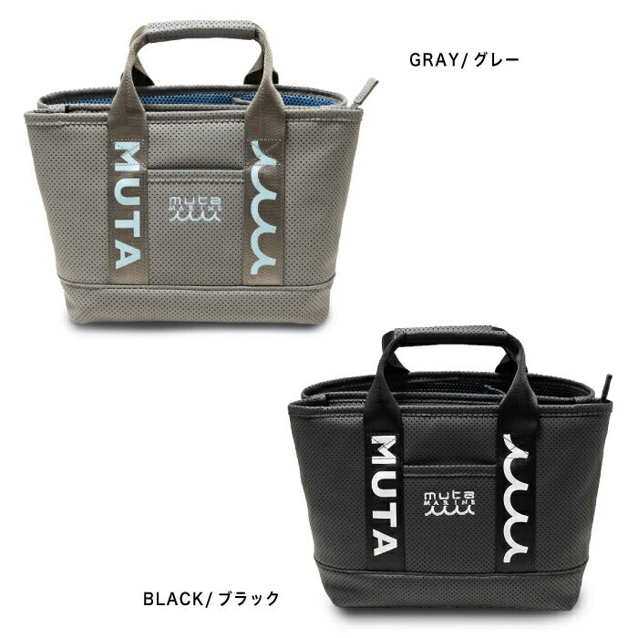 muta MARINE GOLF ムータマリンゴルフ カートバッグ メンズ レディース CONTINUA パンチングエシカルレザー パーテーショントートバッグ 高耐久性 mmsg-241110